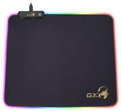 Genius GX GAMING GX-Pad 300S RGB podsvietená podložka pod myš 320 x 270 x 3 mm, čierna