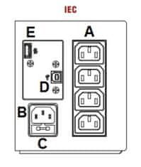 LEGRAND UPS Keor SP 600VA/360W IEC, Line-interactive, Tower, výstup 4x IEC C13, USB, USB nabíjanie 1A