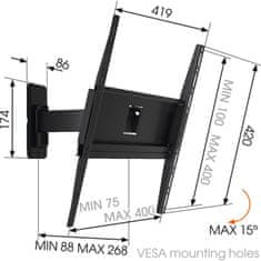 Vogels MA3030 univerzálne rameno Vogel's pre TV 32-65"