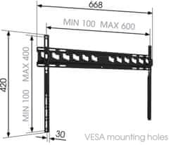 Vogels MA4000 Fixný držiak Vogel's pre TV 40-80"