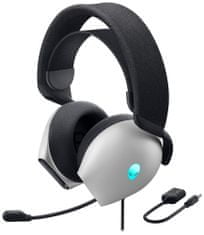 DELL náhlavná súprava AW520H/ Wired gaming Headset/ slúchadlá + mikrofón/ biela