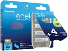 eneloop Avacom Nabíjacie batérie AAA Panasonic N 800mAh Ni-MH 4ks Blister + CASE