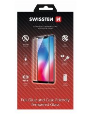 SWISSTEN sklo Full glue, Color Frame, Case Friendly Apple iPhone 14 Pro MAX čierne