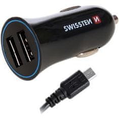 SWISSTEN CL ADAP.24A POW.2xUSB+KAB.M.USB