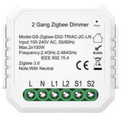 Immax NEO SMART kontrolér stmievateľný V5 2-tlačítkový Zigbee 3.0, TUYA