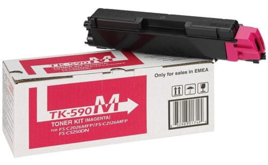 Kyocera toner TK-590M/ FS-C2026MFP/ C2126MFP/ 5 000 strán/ purpurový