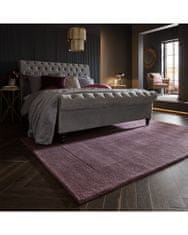 Flair Kusový ručne tkaný koberec Tuscany Textured Wool Border Purple 120x170