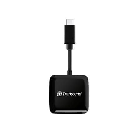 Transcend RDC3 USB-C (3.2 Gen 1) čítačka pamäťových kariet SDHC/SDXC (UHS-I)/microSDHC/microSDXC (UHS-I), čierna