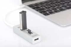 Digitus USB 2.0 Type-C s čítačka kariet 3x USB 2.0. 1x SD, 1x MicroSD Port, Hliník