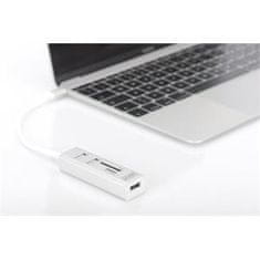 Digitus USB 2.0 Type-C s čítačka kariet 3x USB 2.0. 1x SD, 1x MicroSD Port, Hliník