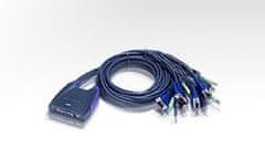 Aten KVM switch CS-64U USB 4 PC mini, 1,8 metra