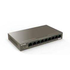 Tenda TEG1109P-8-102W - PoE AT Switch 102W, 9xRJ45 Switch s 8x 10/100/1000 Mbps PoE, Fanless, Kov