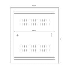 DATACOM 19" rozvádzač pod omietku 4U+2U/150mm plech