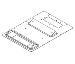 Triton Redukcia pre montáž klimatizácie X1, X2 600x800 na šírku rozv. II. RAL7035, šedá