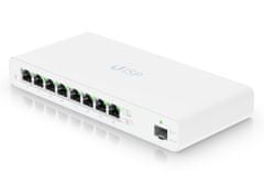 Ubiquiti UISP Router - 8x GbE, 1x SFP, fanless, 8x PoE Out 27V (PoE budget 110W)