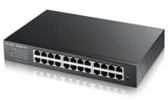 Zyxel GS1900-24E v3, 24-port GbE L2 Smart Switch, rackmount, fanless