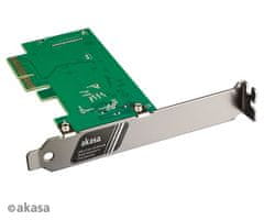 Akasa PCIe karta USB 3.2 Gen 2x2 interný konektor