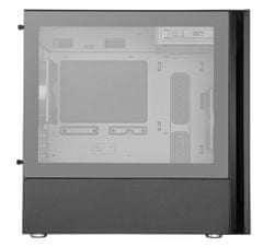 CoolerMaster case Silencio S400 Tempered glass, mATX, USB3.0, Card reader, čierna