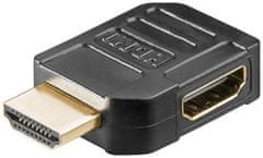 PremiumCord HDMI adaptér 19pin, F/M, 90° pravá