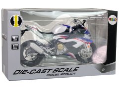 Lean-toys Model motocykla BMW S1000RR Biele zvuky Svetlá