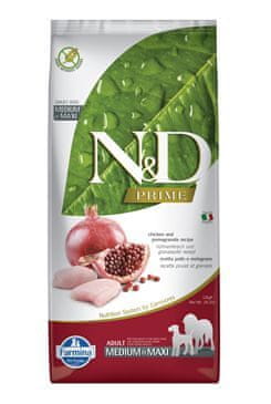 N&D N & D PRIME DOG Adult M / L Chicken & Pomegranate 12kg