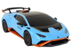 Lean-toys Auto R/C Lamborghini Huracan 1:24 Rastar Blue