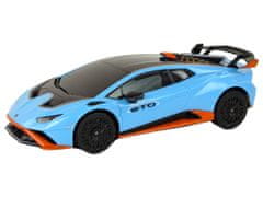 Lean-toys Auto R/C Lamborghini Huracan 1:24 Rastar Blue