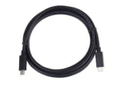 PremiumCord USB-C/male - USB-C/male, čierny, 0,5m