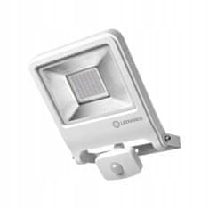 LEDVANCE Reflektor LED 50W 4500lm 3000K Teplá biela IP44 biely so senzorom pohybu Floodlight Endura