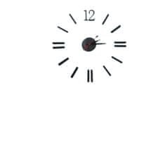 StarDeco Nalepovacie nástenné hodiny, HM13, 60cm