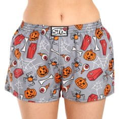 Styx Dámske trenky art klasická guma Halloween rakvy (K1752) - veľkosť XL