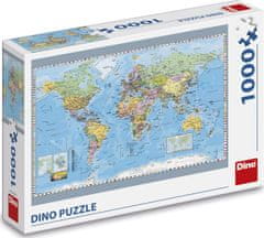 DINO Puzzle Politická mapa sveta 1000 dielikov