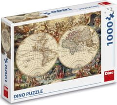 DINO Puzzle Historická mapa 1000 dielikov