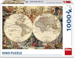 DINO Puzzle Historická mapa 1000 dielikov