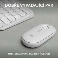 Logitech Pebble 2 Combo MK380s, biela