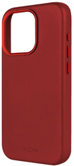 FIXED kožený zadní kryt MagLeather s podporou Magsafe pro Apple iPhone 15 Pro Max, červená