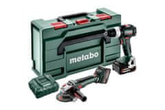 shumee METABO.COMBO SET 18V 2.9.4 (BS 18 LT BL + WB 18 LT BL 11-125 QUICK) 2x5,2Ah METABOX