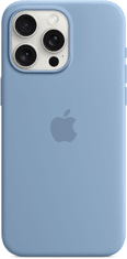 Apple Silikonový kryt s MagSafe pro iPhone 15 Pro Max, ledově modrá