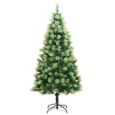 Vidaxl Umelý výklopný vianočný stromček so stojanom 210 cm