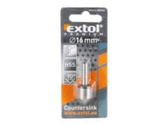 Extol Premium Záhlbník do vŕtačky 90°, O 16mm, HSS-4341