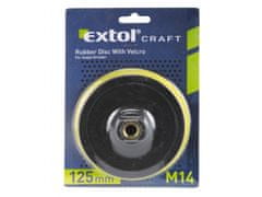 Extol Craft Nosič brúsnych výsekov - M14, suchý zips, O 125mm