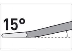 Extol Premium Sekáč plochý SDS PLUS lomený 15°, 250x14mm, šírka ostrie 60mm