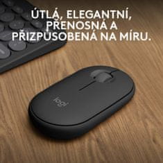 Logitech Pebble Mousa 2 M350s (910-007015), šedá