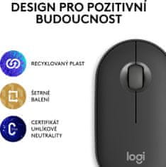 Logitech Pebble Mousa 2 M350s (910-007015), šedá