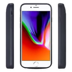 Techsuit Batériové puzdro Power Pro - iPhone 6 / 6s / 7 / 8 / SE 2, SE 2020 / SE 3, SE 2022 - 5500 mAh - čierne