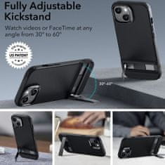 ESR Air Shield Boost Kickstand - iPhone 15 Plus - Translucent Black