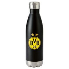 FAN SHOP SLOVAKIA Štýlová Termoska Borussia Dortmund, Čierna, Znak BVB, Nerez, 500 ml