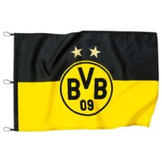 FAN SHOP SLOVAKIA Vlajka Borussia Dortmund, čierno-žltá, BVB uprostred, 150x100 cm