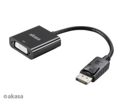 Akasa - adaptér DP na DVI - 20 cm