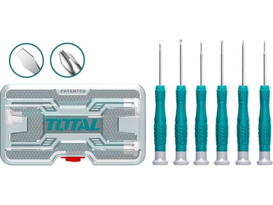 Total Skrutkovače hodinárske 6ks INDUSTRIAL